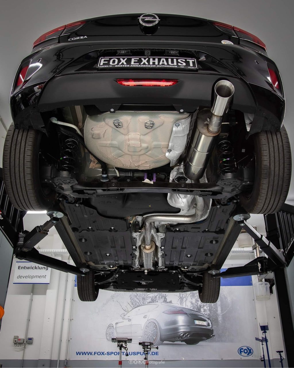 Fox passend fürOpel Corsa F End- und Vorschalldämpfer - 1x100 Typ 25