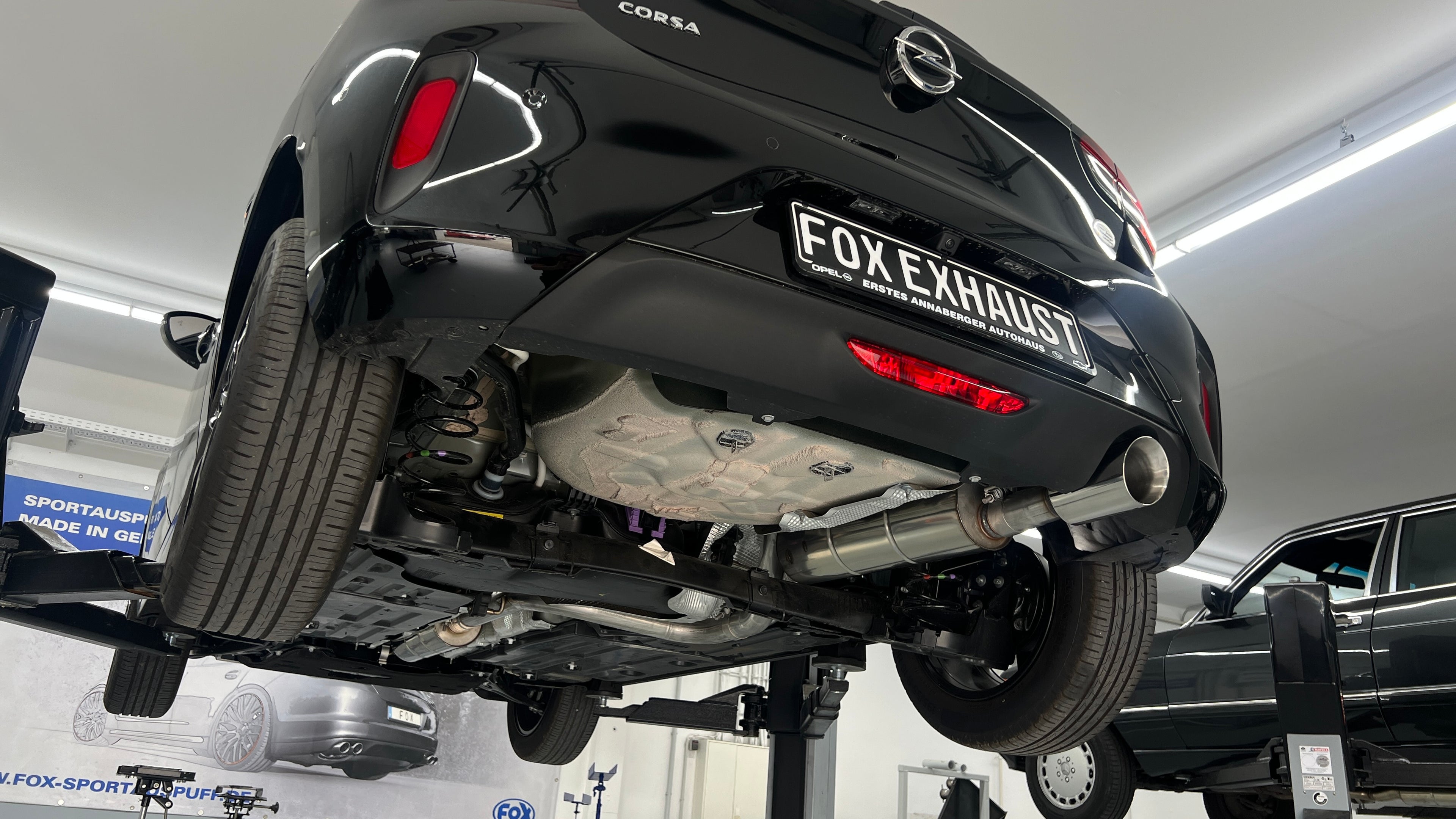 Fox passend für Opel Corsa F End- und Vorschalldämpfer - 1x100 Typ 25