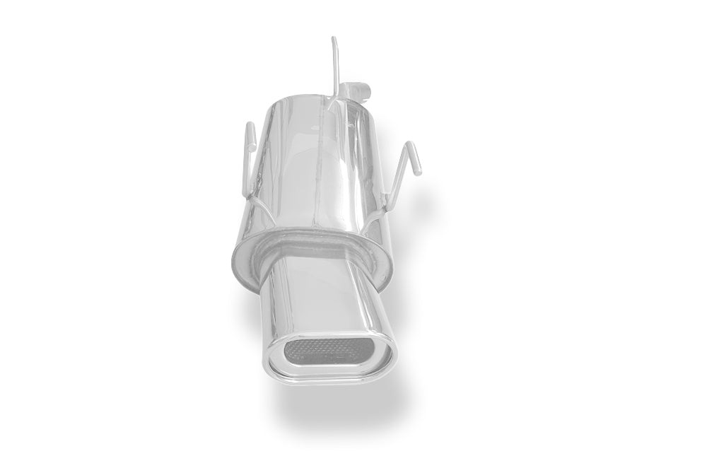 Fox passend für Opel Astra F Caravan Endschalldämpfer 3-Punkt-Aufhängung - 135x80 Typ 53