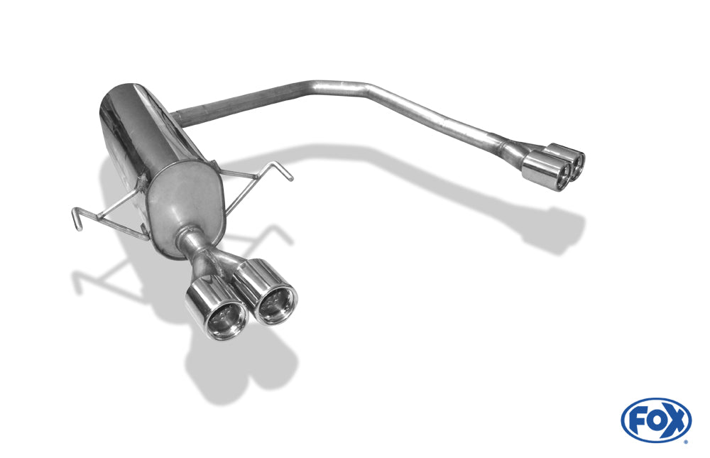 Fox passend fürOpel Astra H/ Astra H GTC Turbo Endschalldämpfer Ausgang rechts/links Ø63,5mm - 2x76 Typ 13 rechts/links