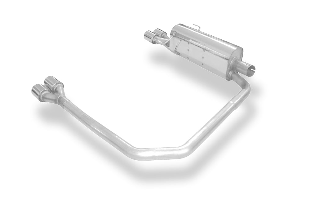 Fox passend fürOpel Astra H/ Astra H GTC Turbo Endschalldämpfer Ausgang rechts/links Ø63,5mm - 2x76 Typ 13 rechts/links