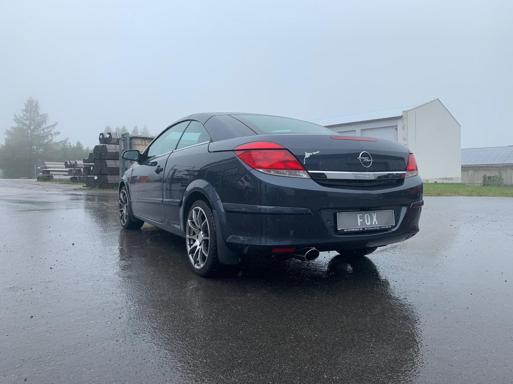 Fox passend fürOpel Astra H TwinTop mit Ausschnitt Endschalldämpfer einseitig - 115x85 Typ 32