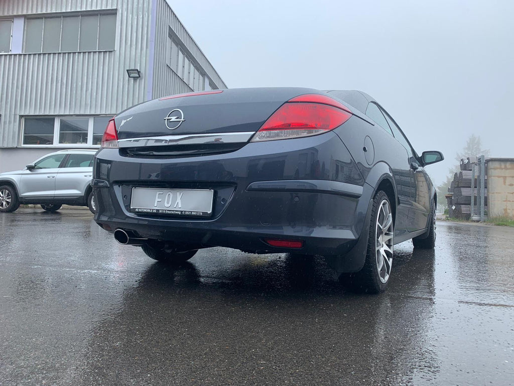 Fox passend fürOpel Astra H TwinTop mit Ausschnitt Endschalldämpfer einseitig - 115x85 Typ 32