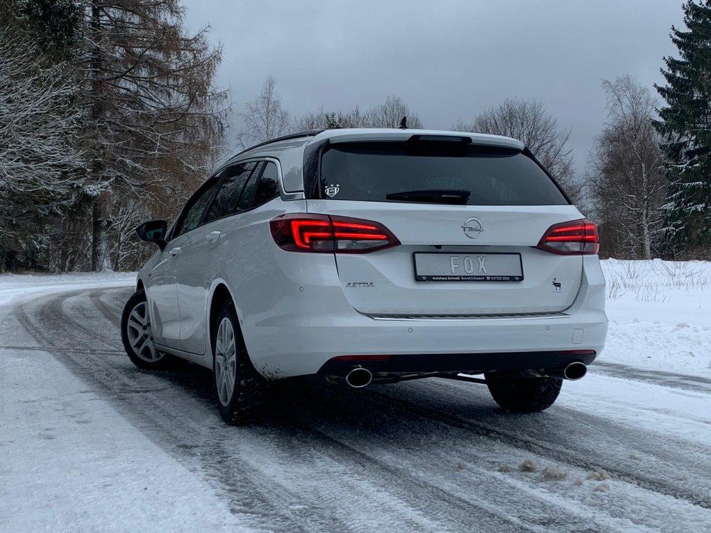 Fox passend fürOpel Astra K Sports Tourer Endschalldämpfer Ausgang rechts/links - 115x85 Typ 32 rechts/links