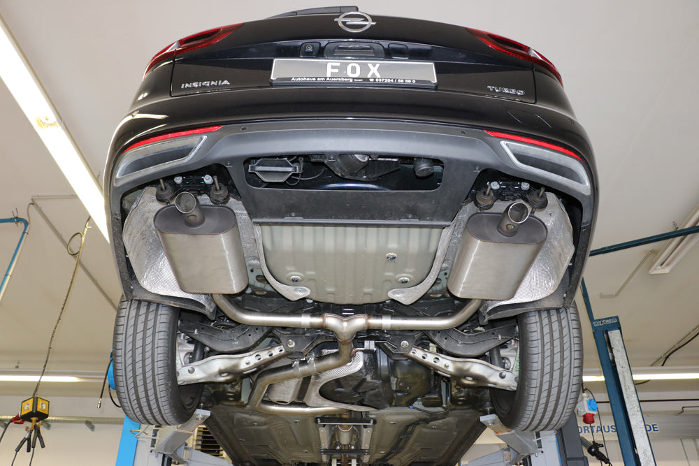 Fox passend für Opel Insignia B - Sports Tourer - Frontantrieb Endschalldämpfer rechts/links - Ausgang der Endrohre in den originalen Ausgängen