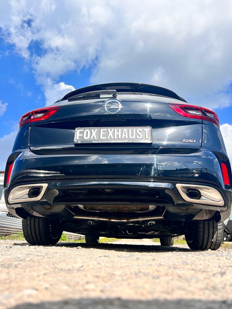 Fox passend fürOpel Insignia B GSI - Sports Tourer - 4x4 Endschalldämpfer rechts/links - Ausgang der Endrohre in den originalen Ausgängen