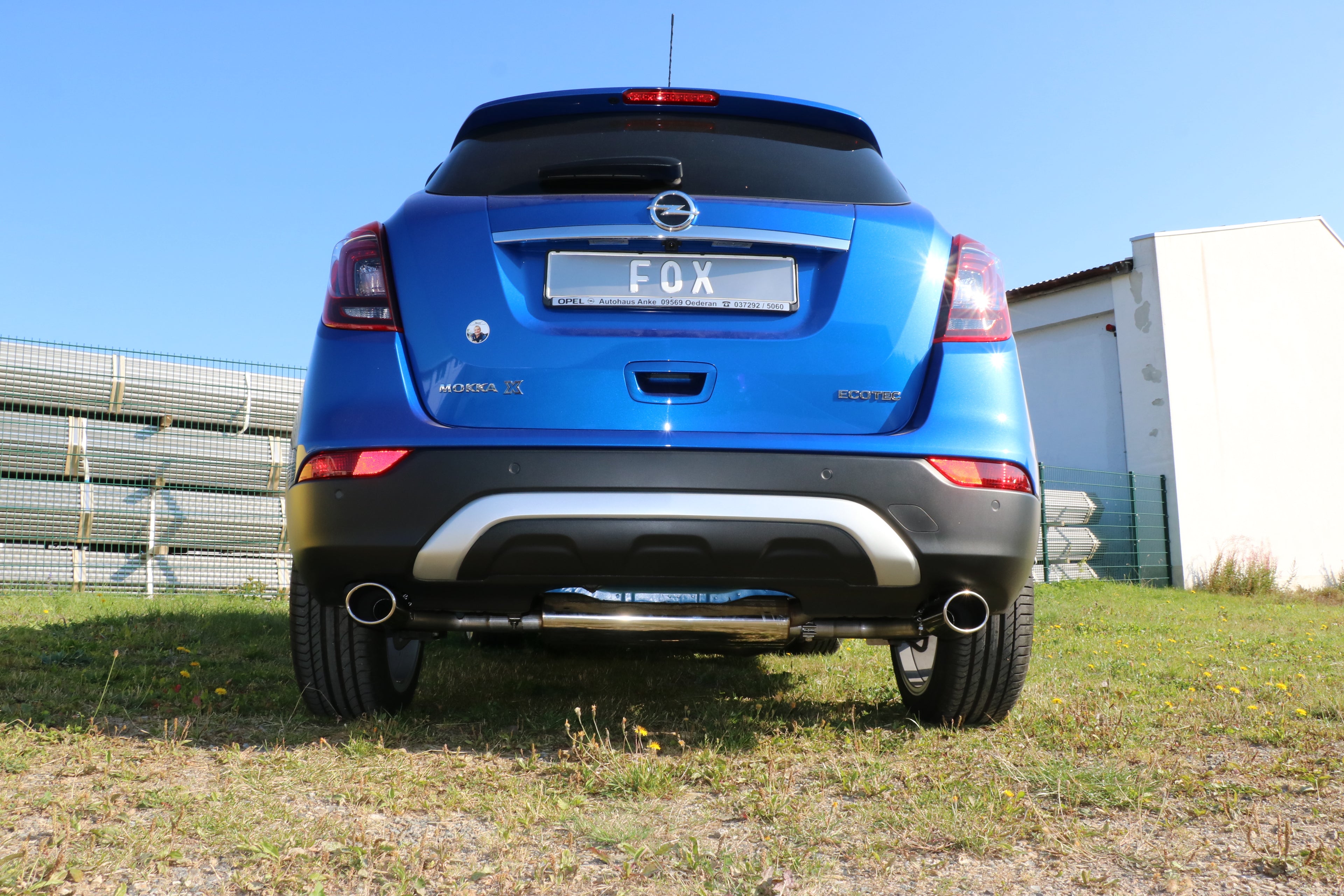 Fox passend fürOpel Mokka 4x4 & 4x2 Endschalldämpfer rechts/links - 115x85 Typ 38 rechts/links