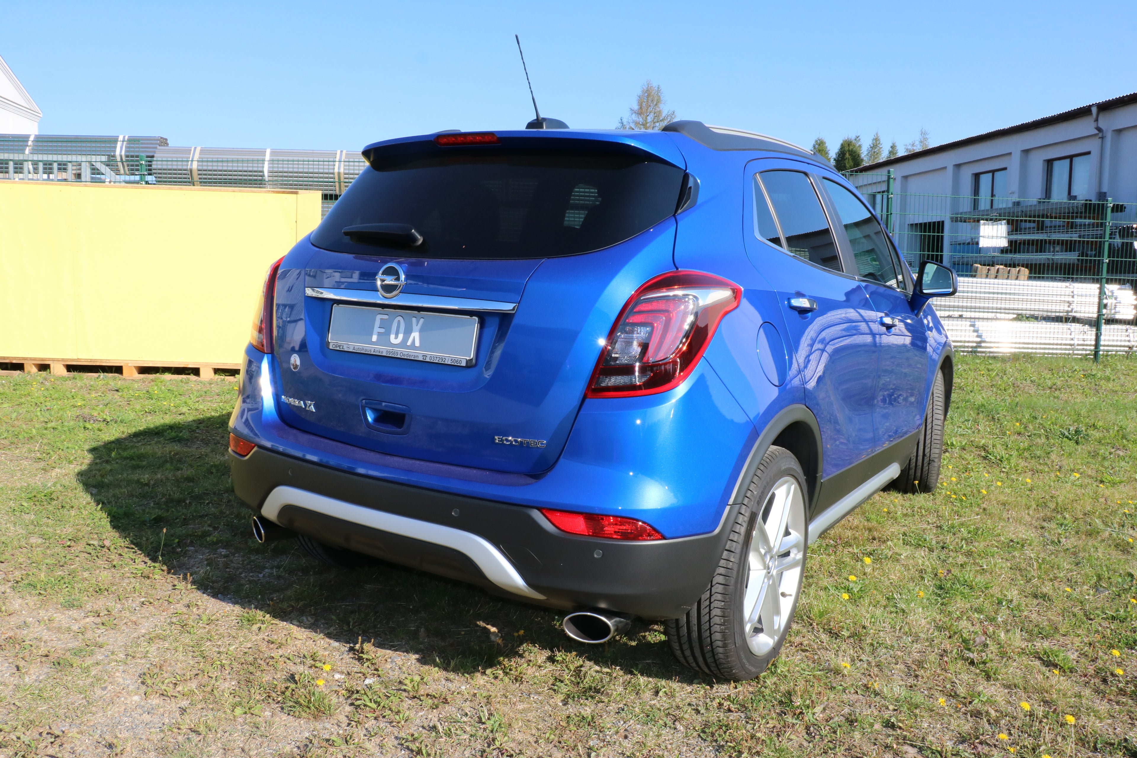 Fox passend fürOpel Mokka 4x4 & 4x2 Endschalldämpfer rechts/links - 115x85 Typ 38 rechts/links