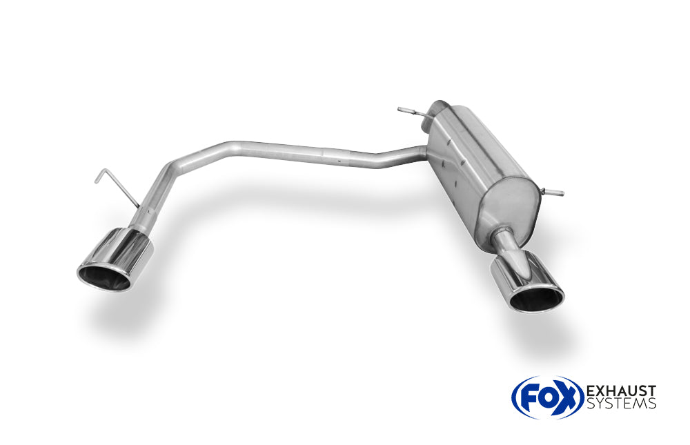 Fox passend für Peugeot 207/ 207 SW/ 208 Endschalldämpfer Ausgang rechts/links - 115x85 Typ 32 rechts/links