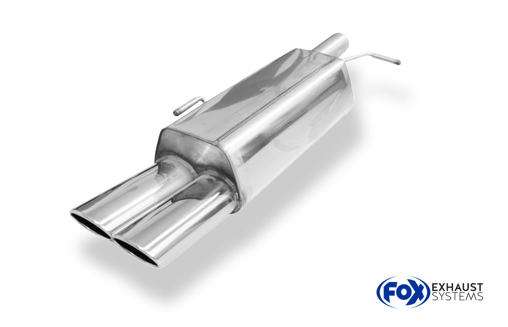 Fox passend fürPeugeot RCZ Endschalldämpfer einseitig - 2x106x71 Typ 32