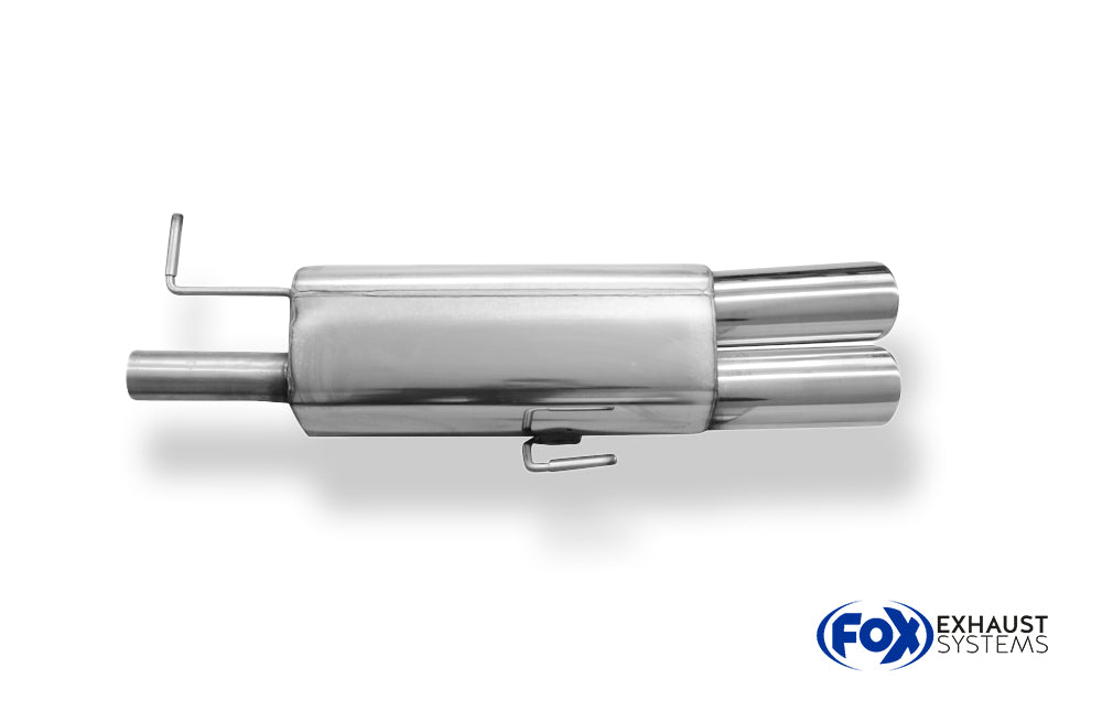 Fox passend fürPeugeot RCZ Endschalldämpfer einseitig - 2x106x71 Typ 32