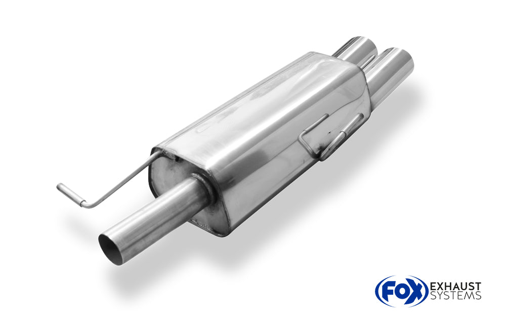 Fox passend fürPeugeot RCZ Endschalldämpfer einseitig - 2x106x71 Typ 32
