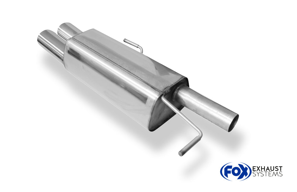 Fox passend fürPeugeot RCZ Endschalldämpfer einseitig - 2x106x71 Typ 32