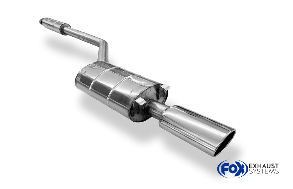 Fox passend fürPorsche 944 Halbanlage bestehend aus End- und Vorschalldämpfer - Endrohr 140x90 Typ 44