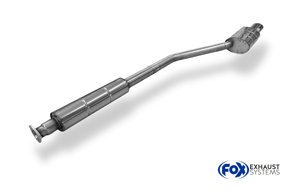 Fox passend fürPorsche 944 Halbanlage bestehend aus End- und Vorschalldämpfer - Endrohr 140x90 Typ 44