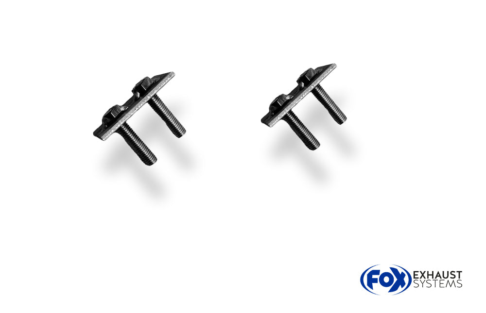 Fox passend fürPorsche Boxster Typ 986 Reparaturset für Haltebügeln (Bestend aus 2 Haltern und 4 Scheiben)