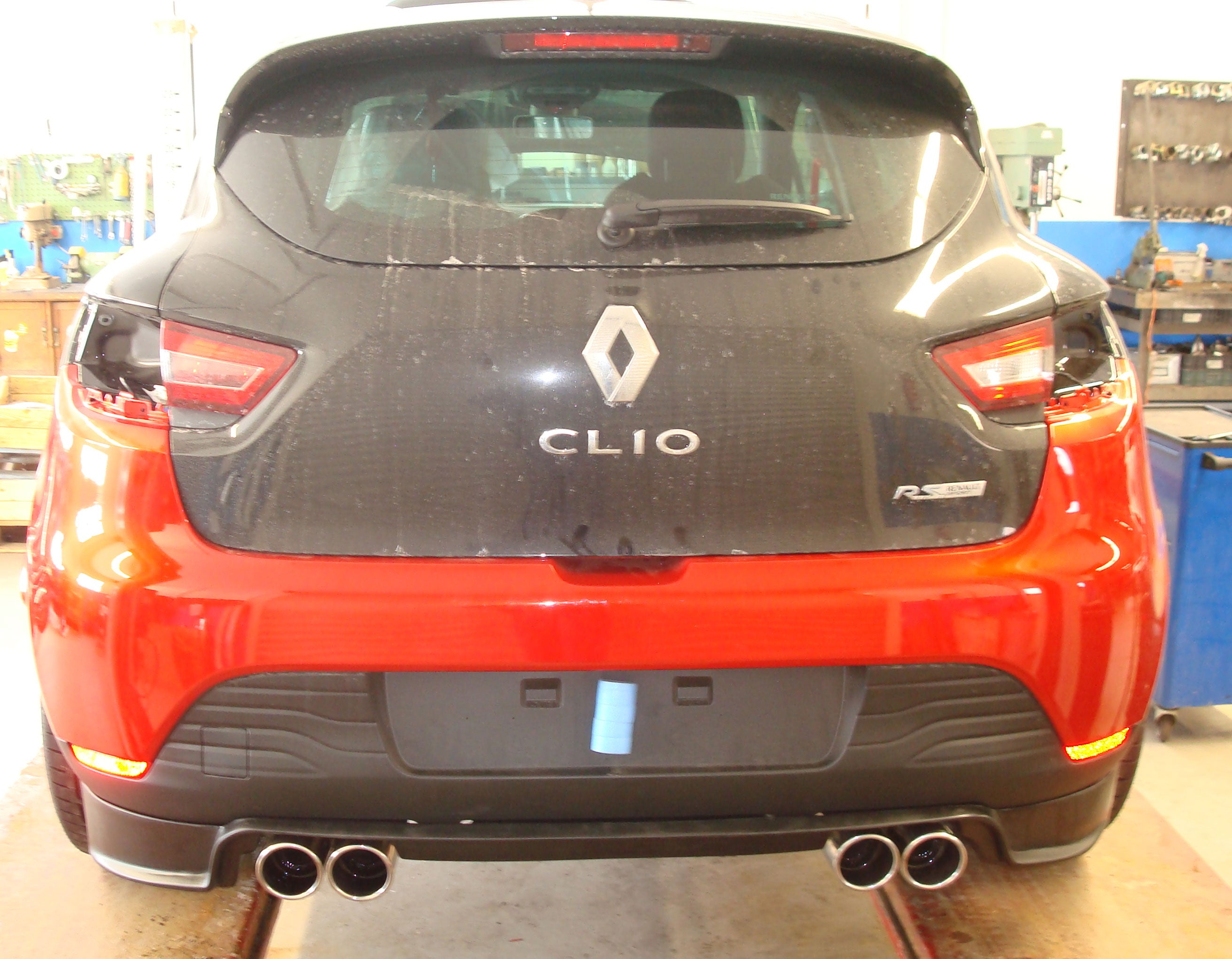 Fox passend für Renault Clio IV RS für Elia Stoßstange Endschalldämpfer quer Ausgang rechts/links - 2x90 rechts/links Typ 16 rechts/links