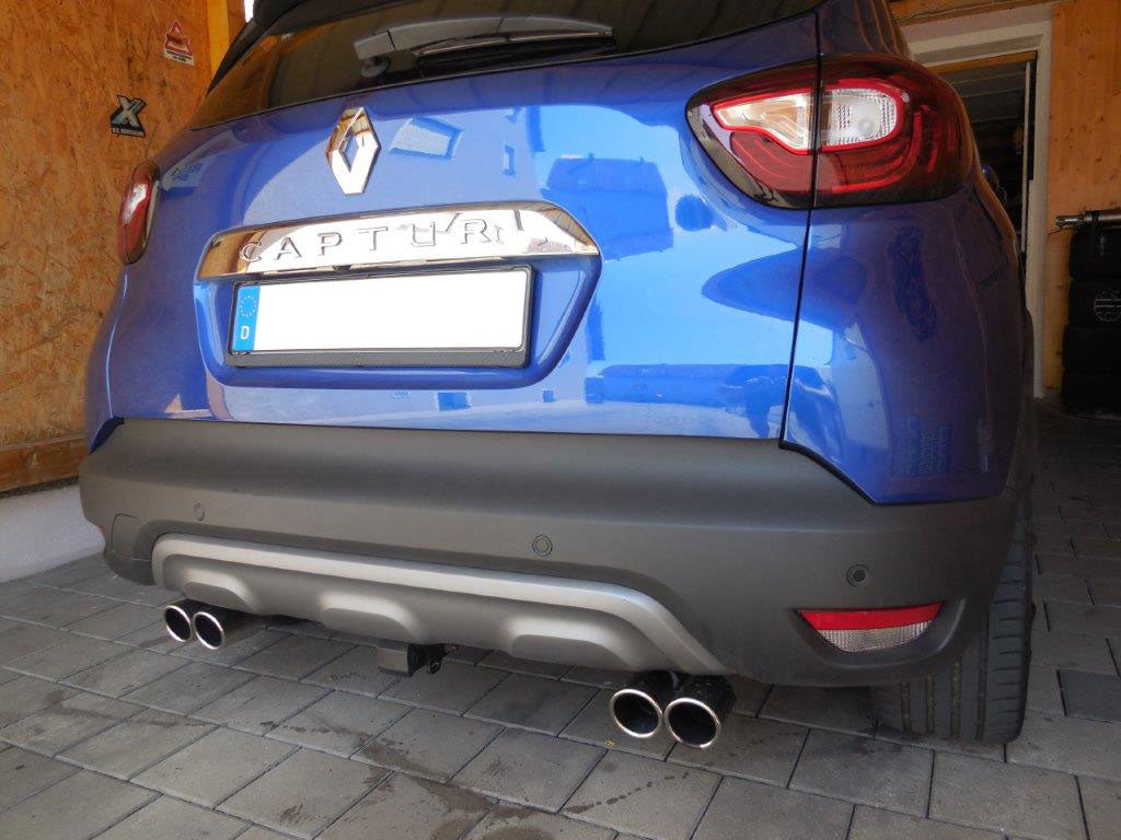 Fox passend fürRenault Captur Endschalldämpfer Ausgang rechts/links - 2x76 Typ 16 rechts/links