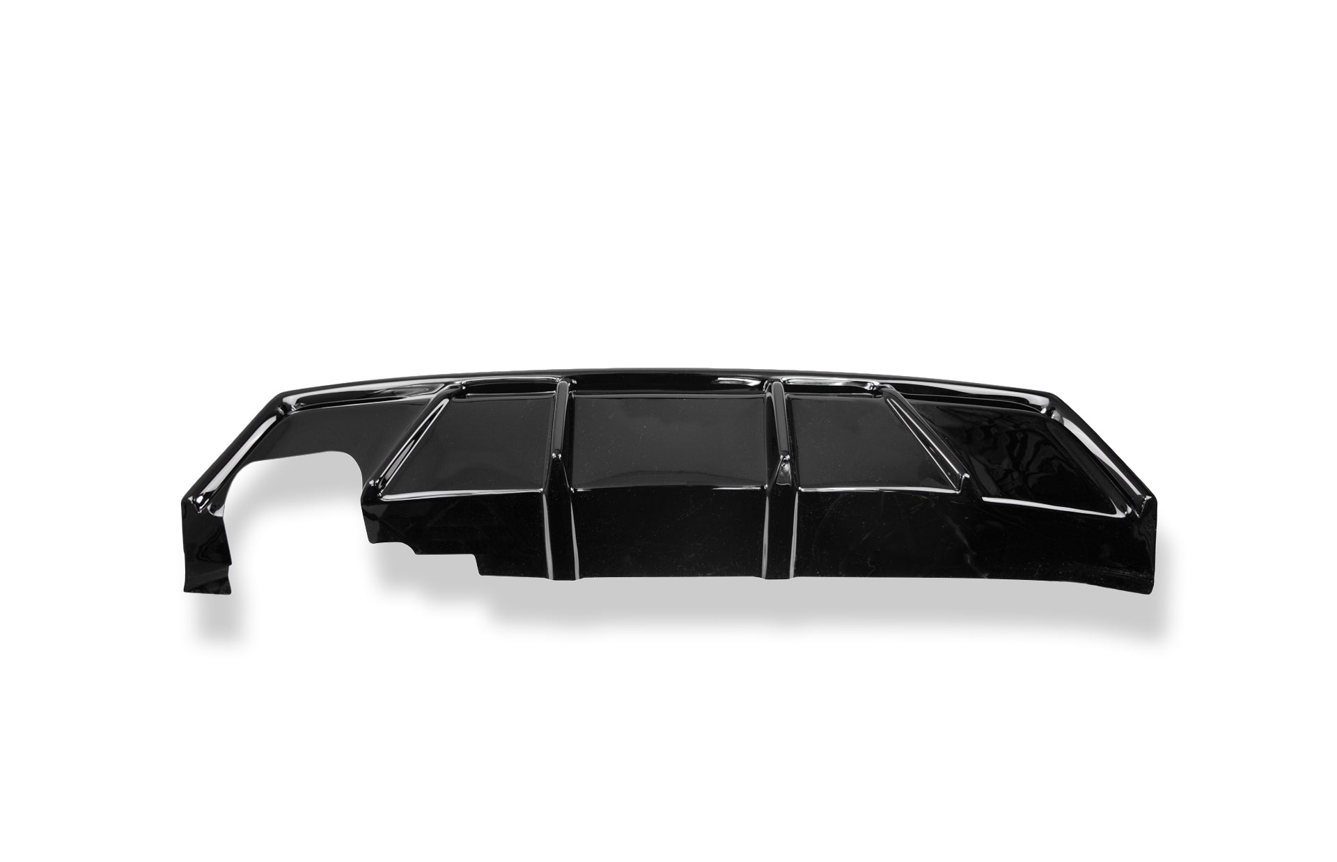 Fox passend fürSeat Ibiza V - KJ Rieger Heckeinsatz mit Endrohraussparung für Sport-ESD links