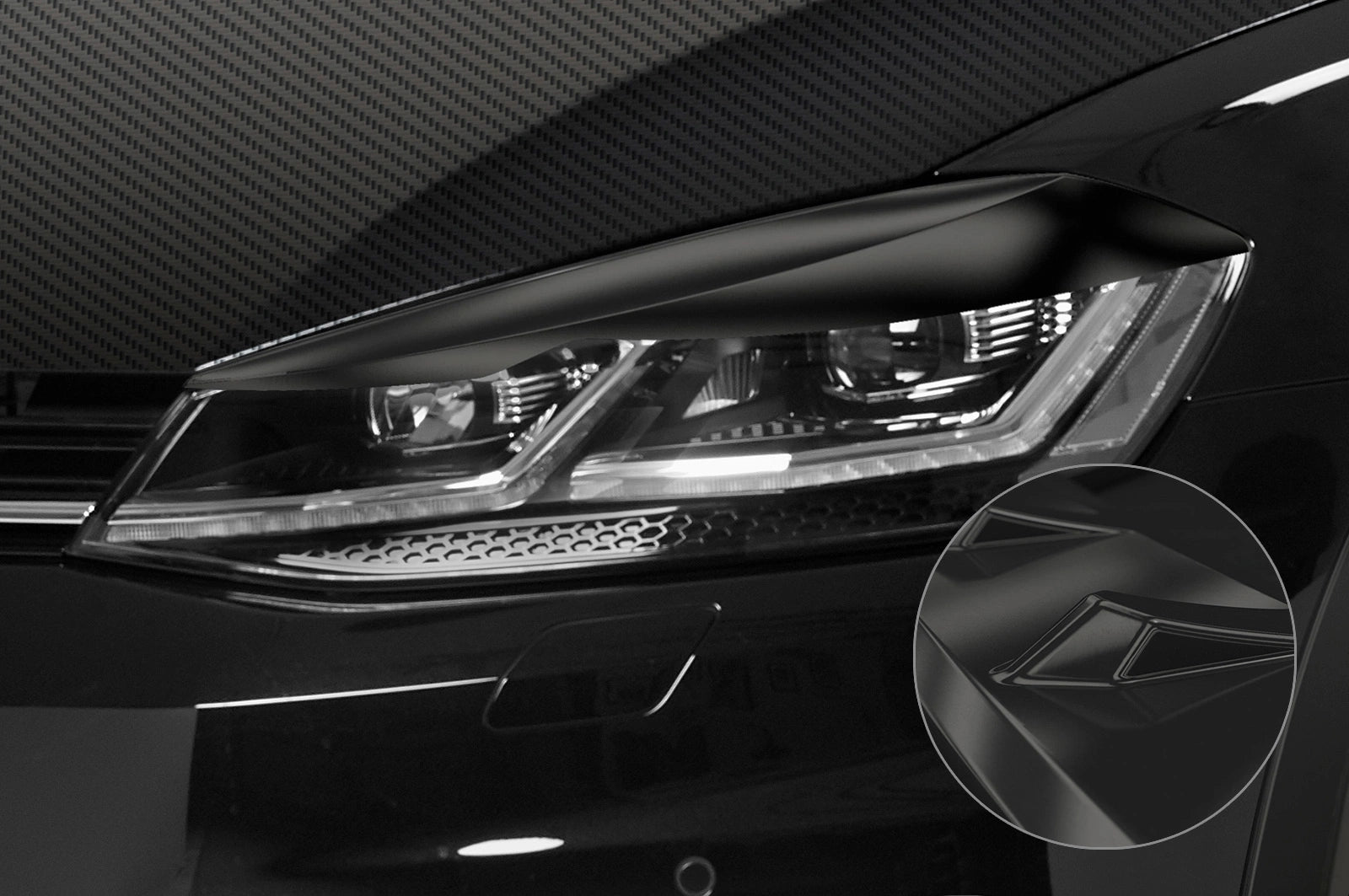 CSR Scheinwerferblenden für VW Golf 7 (Typ AU) SB301
