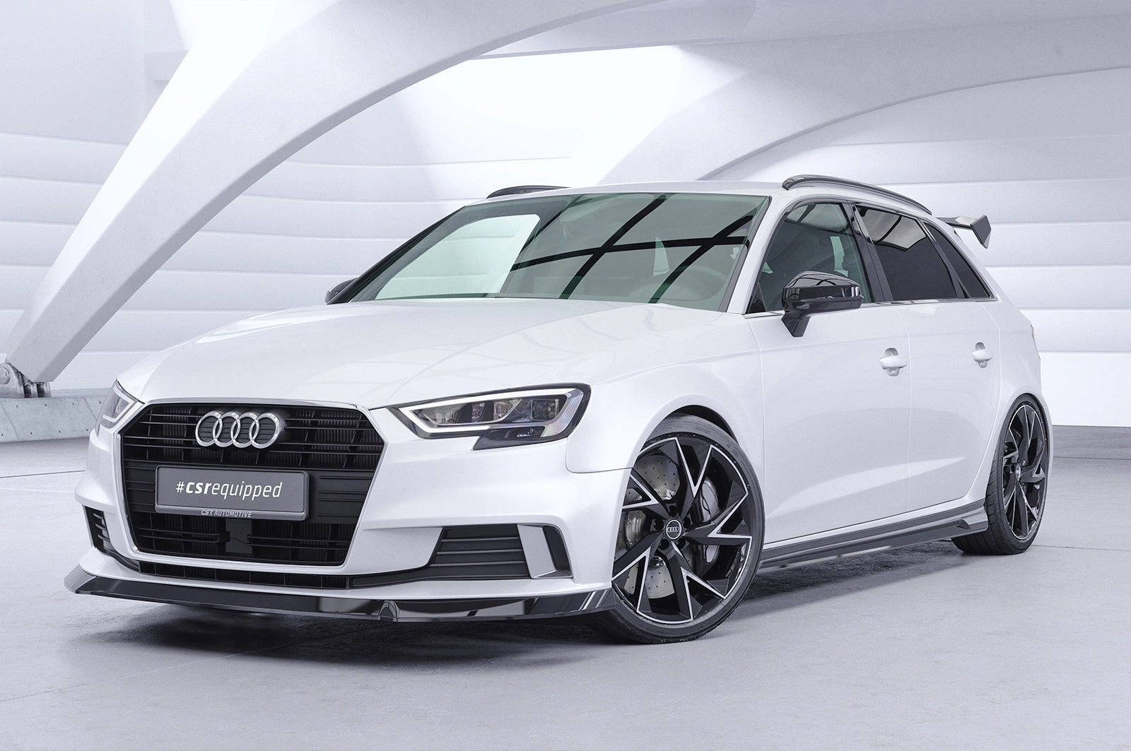 CSR Schwanenhals Heckflügel mit ABE für Audi A3 8VA Sportback