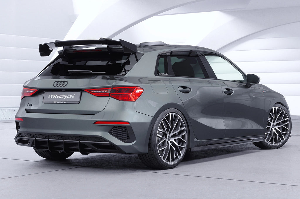 CSR Schwanenhals Heckflügel mit ABE für Audi A3 / S3 / RS3 8YA Sportback