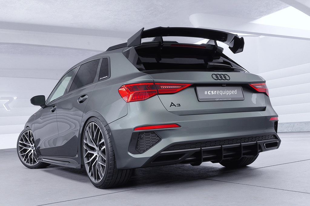 CSR Schwanenhals Heckflügel mit ABE für Audi A3 / S3 / RS3 8YA Sportback