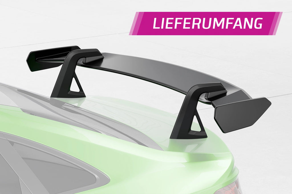 CSR Schwanenhals Heckflügel mit ABE für Audi A3 / S3 / RS3 (8Y) Limousine SHF057-D02-F002-C | Carbon Look Hochglanz (keine Lackierung erforderlich)