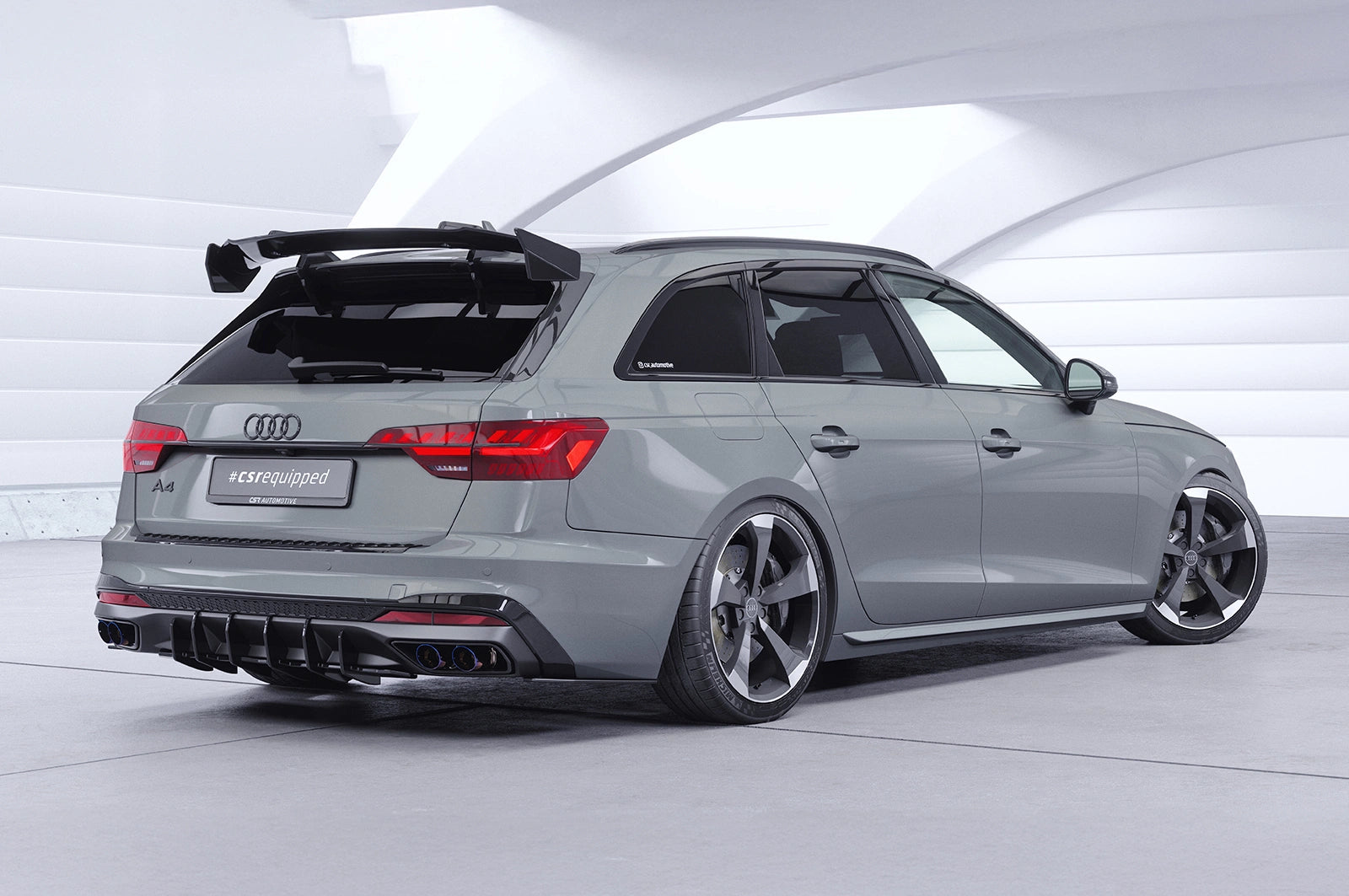 CSR Schwanenhals Heckflügel mit ABE für Audi A4 / S4 B9 (Typ 8W) Avant