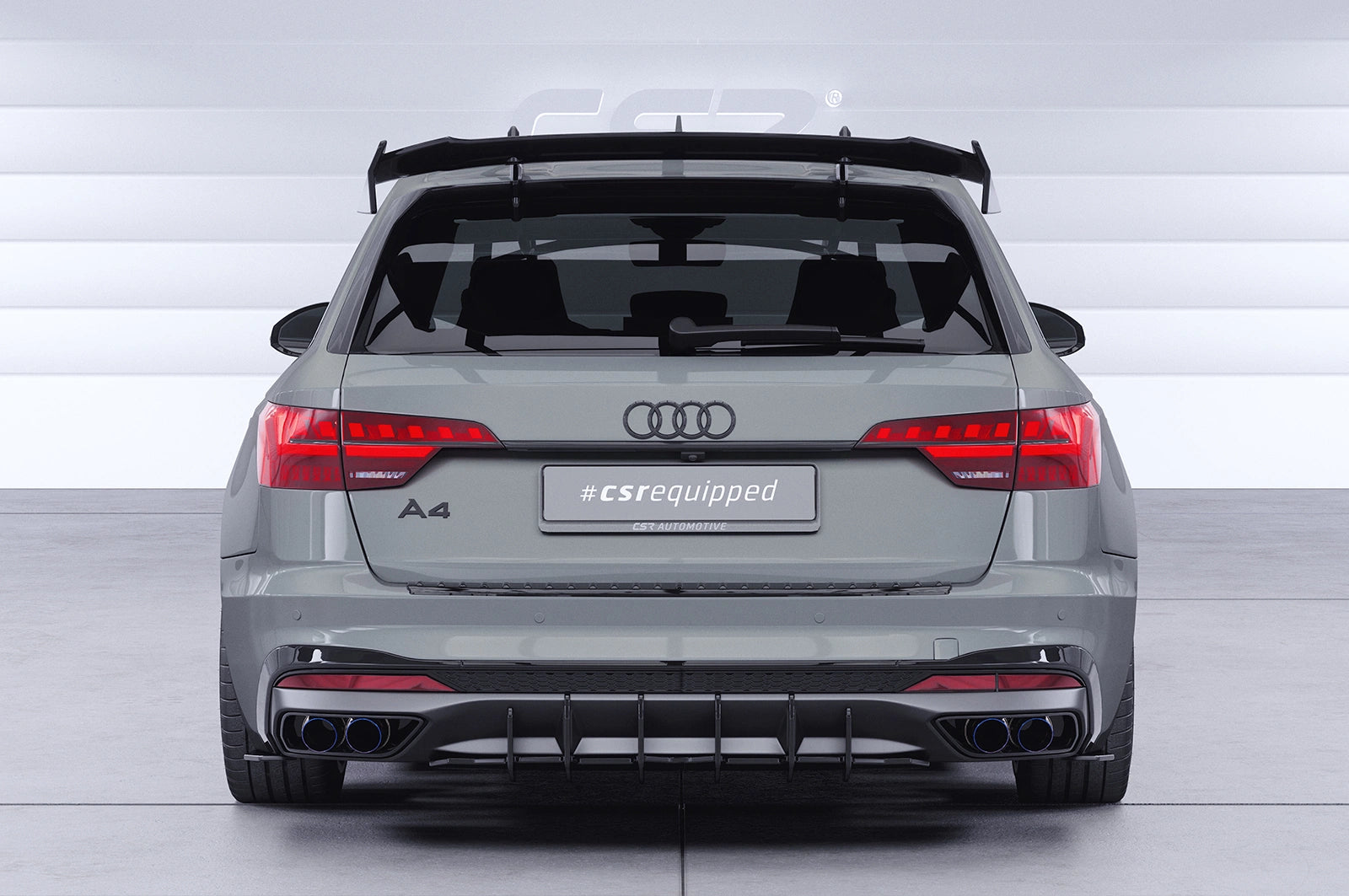 CSR Schwanenhals Heckflügel mit ABE für Audi A4 / S4 B9 (Typ 8W) Avant
