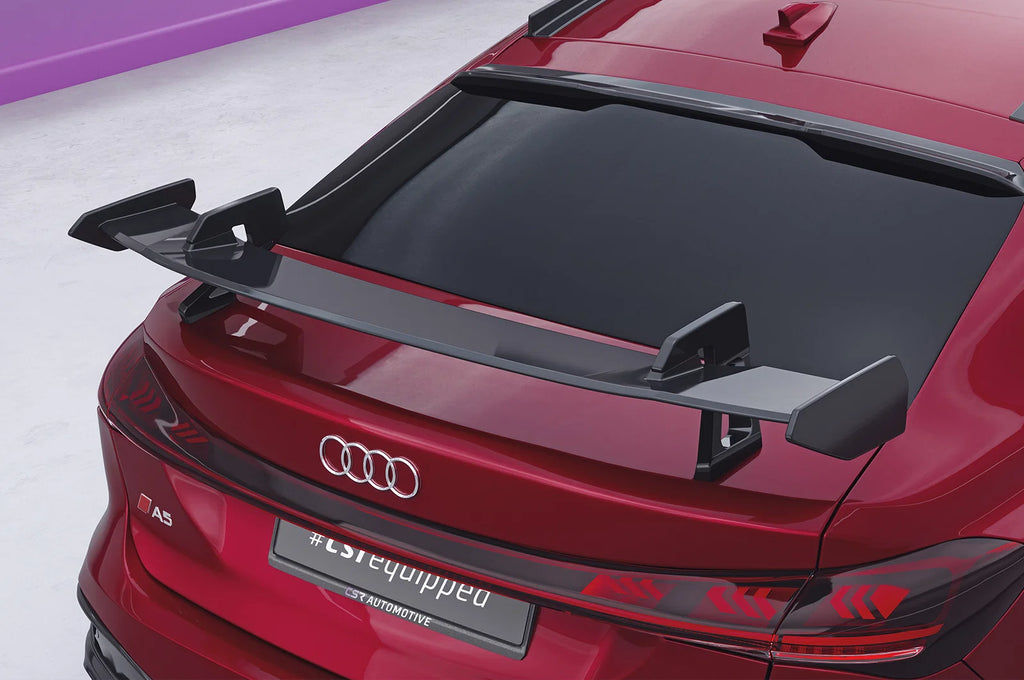 CSR Schwanenhals Heckflügel mit ABE für Audi A5 / S5 B10 (Typ FU) Limousine Design 1 SHF092