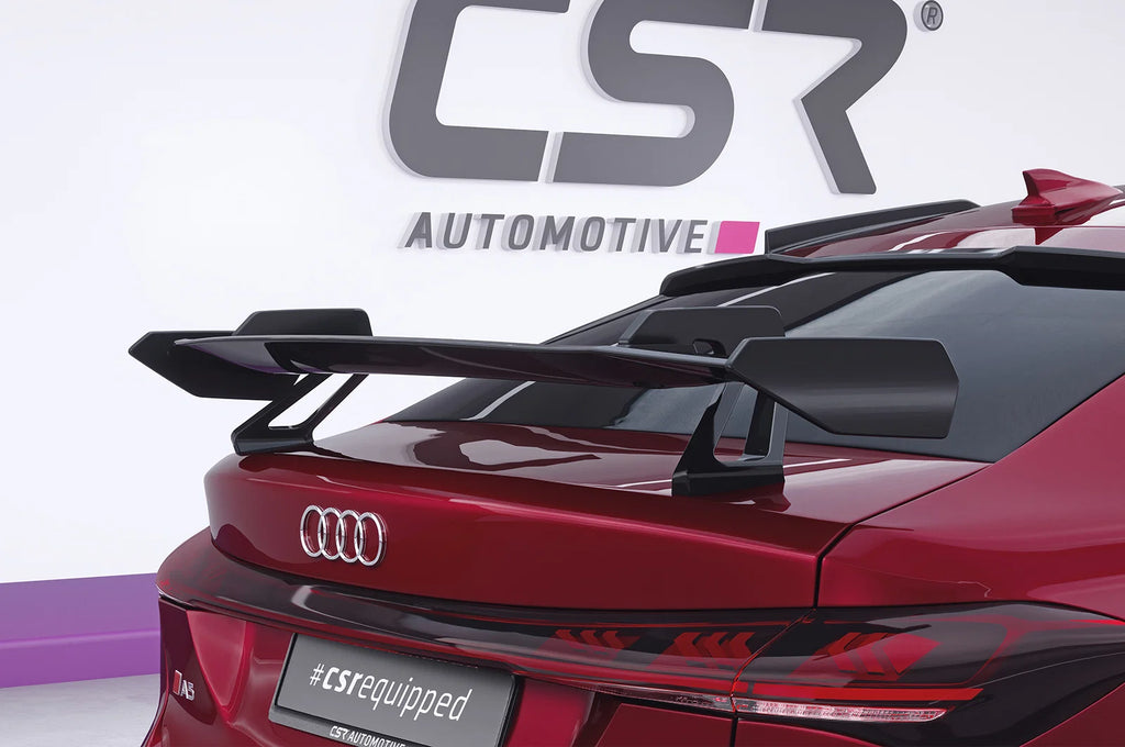 CSR Schwanenhals Heckflügel mit ABE für Audi A5 / S5 B10 (Typ FU) Limousine Design 1 SHF092
