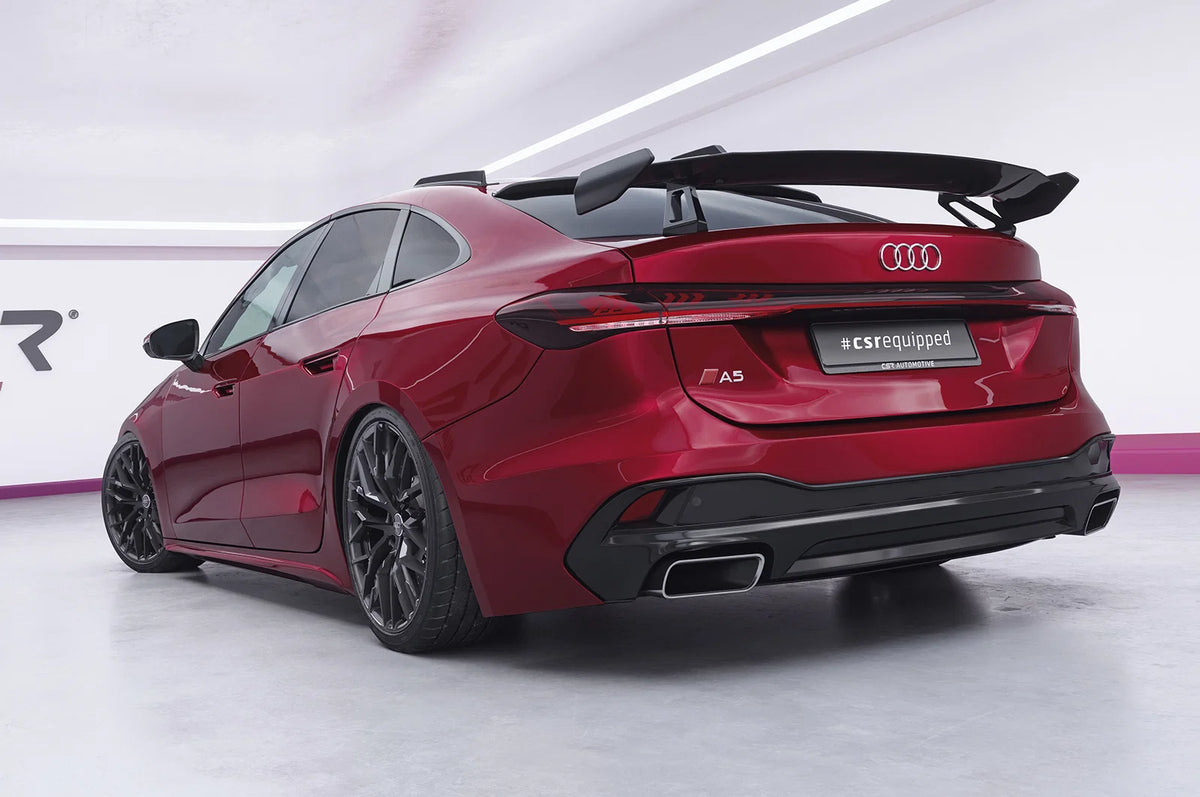 CSR Schwanenhals Heckflügel mit ABE für Audi A5 / S5 B10 (Typ FU) Limousine Design 1 SHF092