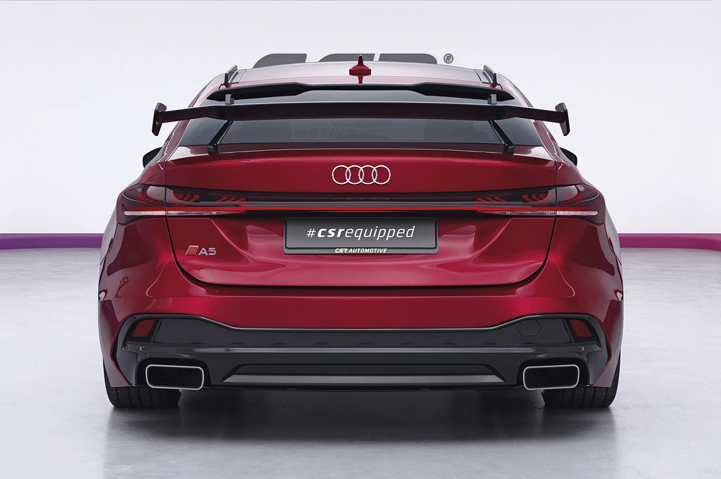 CSR Schwanenhals Heckflügel mit ABE für Audi A5 / S5 B10 (Typ FU) Limousine Design 1 SHF092