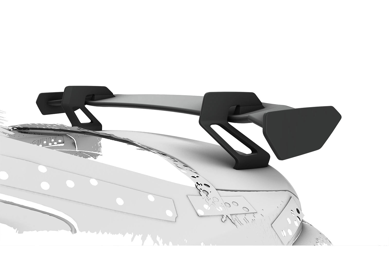 CSR Schwanenhals Heckflügel mit ABE für Audi A5 / S5 B10 (Typ FU) Limousine SHF092-D01-F002-F-L Design 1