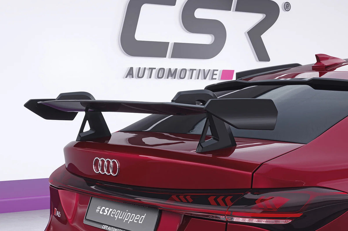 CSR Schwanenhals Heckflügel mit ABE für Audi A5 / S5 B10 (Typ FU) Limousine Design 2 SHF092