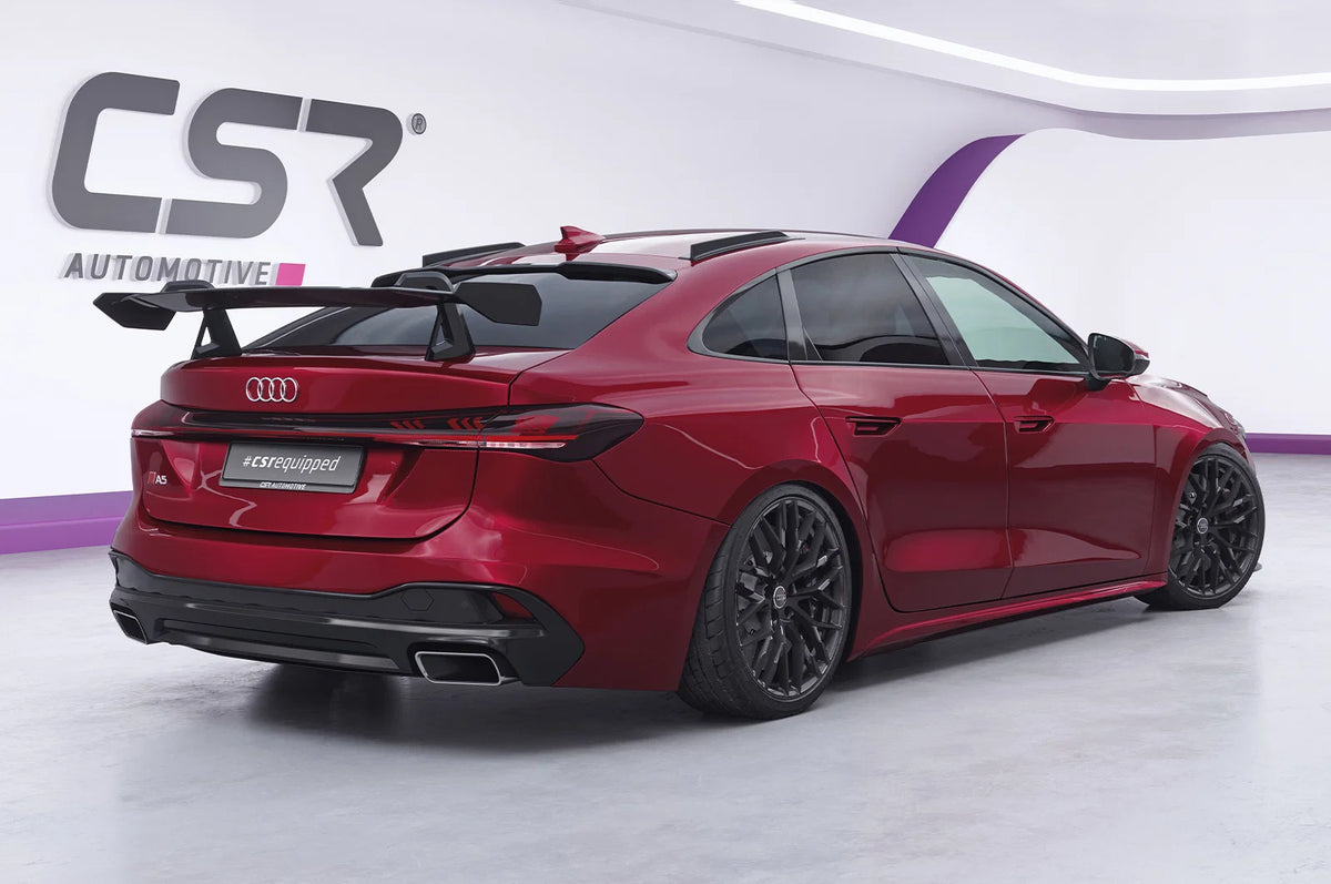 CSR Schwanenhals Heckflügel mit ABE für Audi A5 / S5 B10 (Typ FU) Limousine Design 2 SHF092