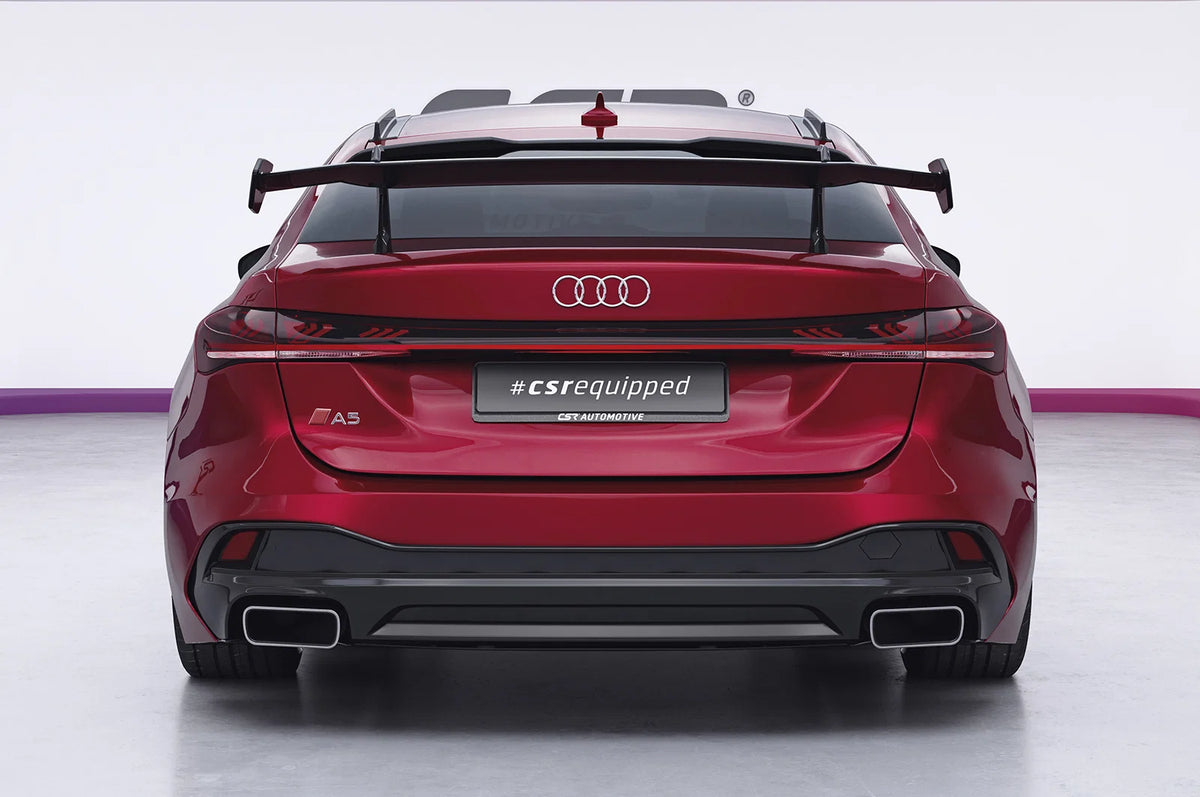 CSR Schwanenhals Heckflügel mit ABE für Audi A5 / S5 B10 (Typ FU) Limousine Design 2 SHF092