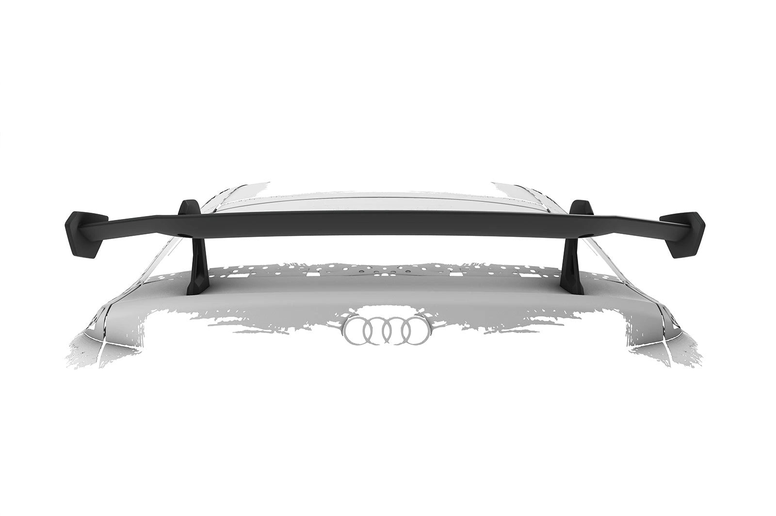 CSR Schwanenhals Heckflügel mit ABE für Audi A5 / S5 B10 (Typ FU) Limousine SHF092-D02-F002-F-L Design 2