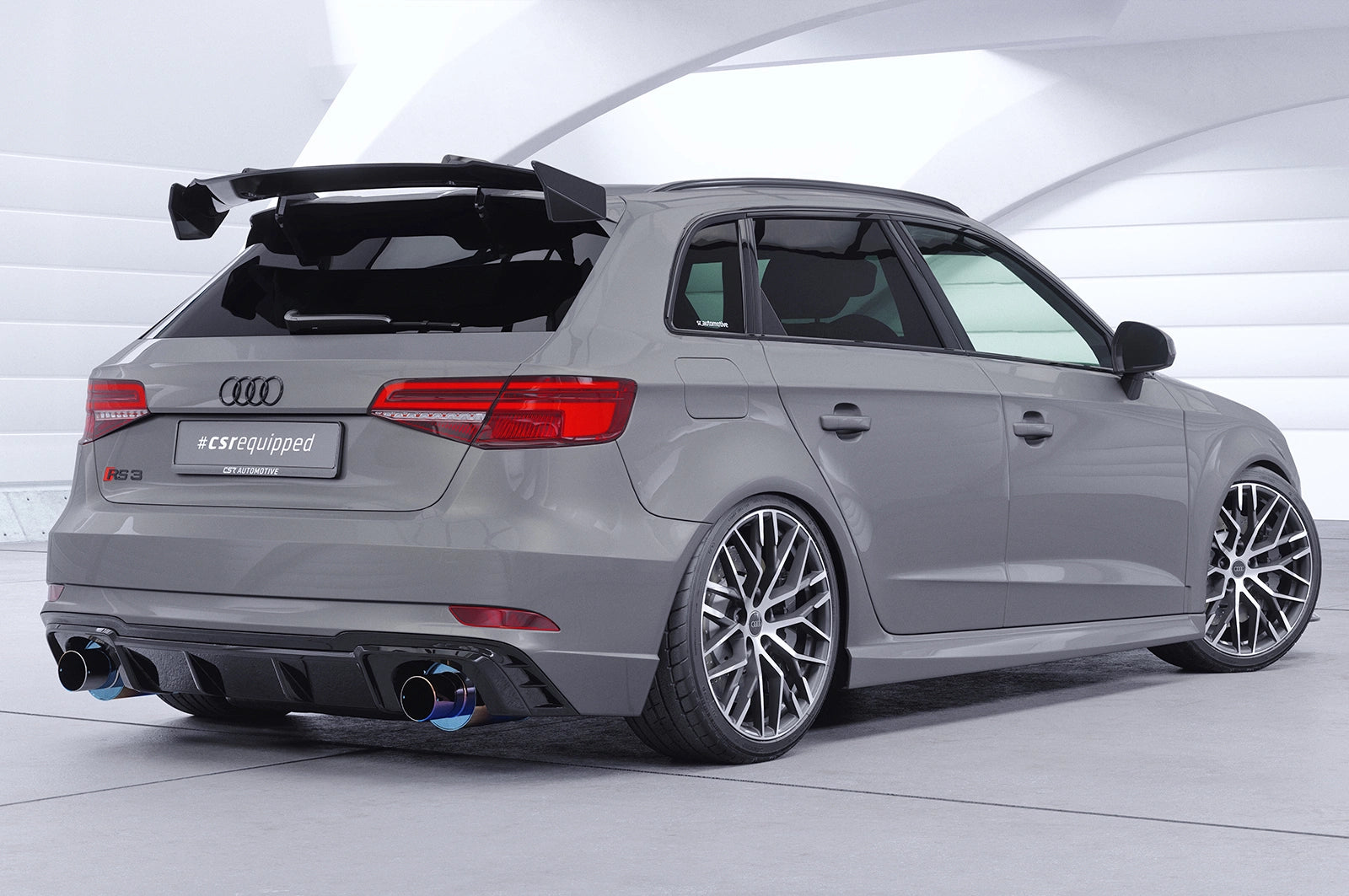 CSR Schwanenhals Heckflügel mit ABE für Audi RS3 (8VA) Sportback
