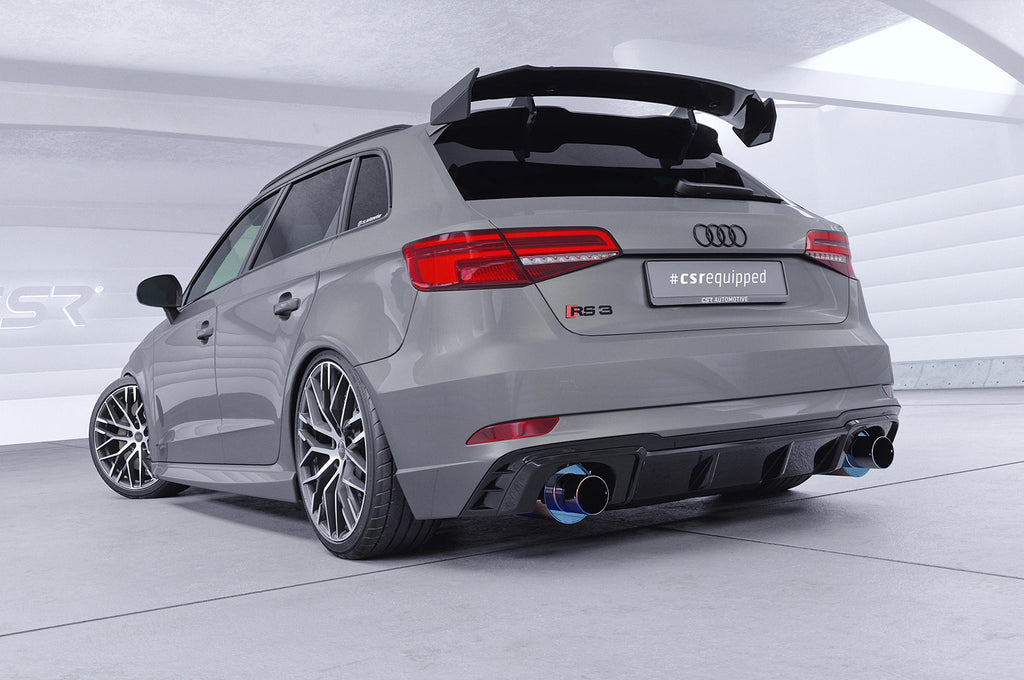 CSR Schwanenhals Heckflügel mit ABE für Audi RS3 (8VA) Sportback