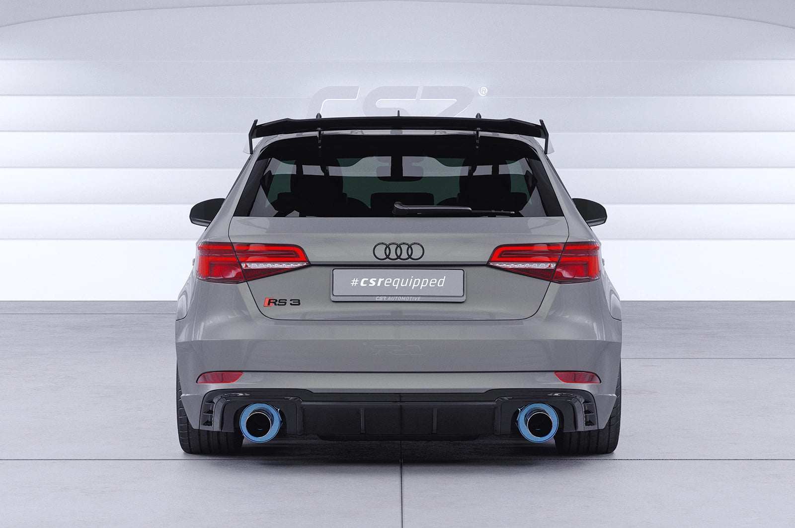 CSR Schwanenhals Heckflügel mit ABE für Audi RS3 (8VA) Sportback