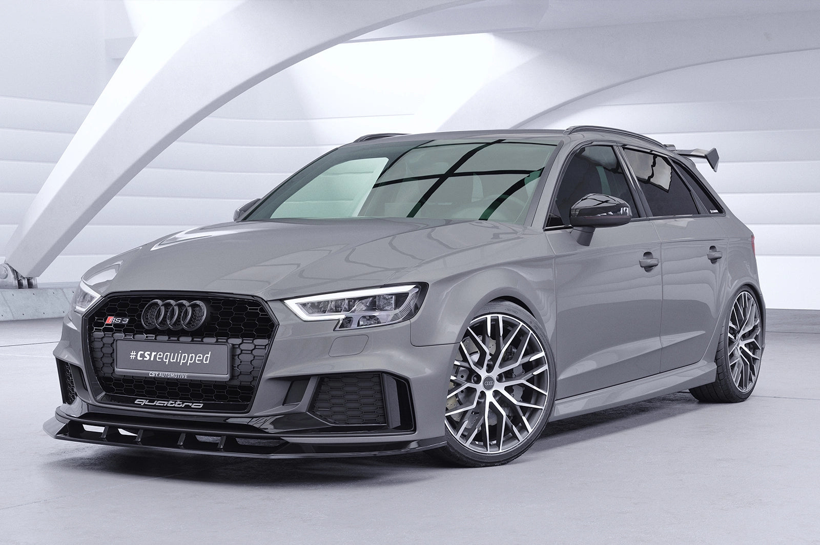 CSR Schwanenhals Heckflügel mit ABE für Audi RS3 (8VA) Sportback