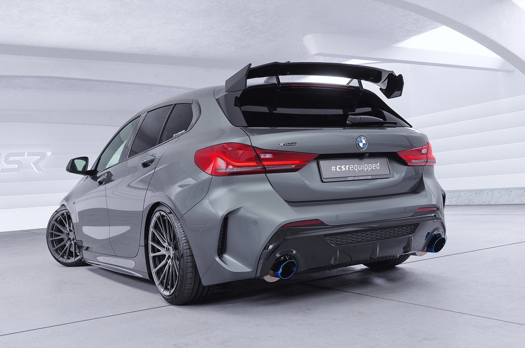CSR Schwanenhals Heckflügel mit ABE für BMW 1er F40 Basis / M Sport