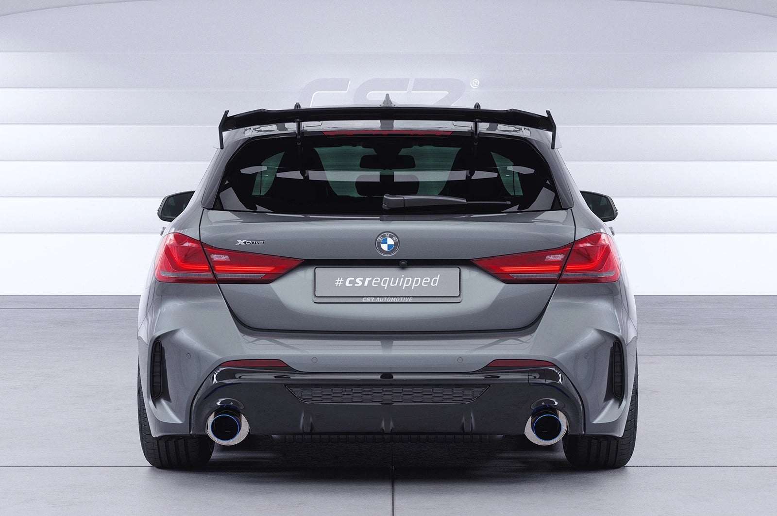 CSR Schwanenhals Heckflügel mit ABE für BMW 1er F40 Basis / M Sport