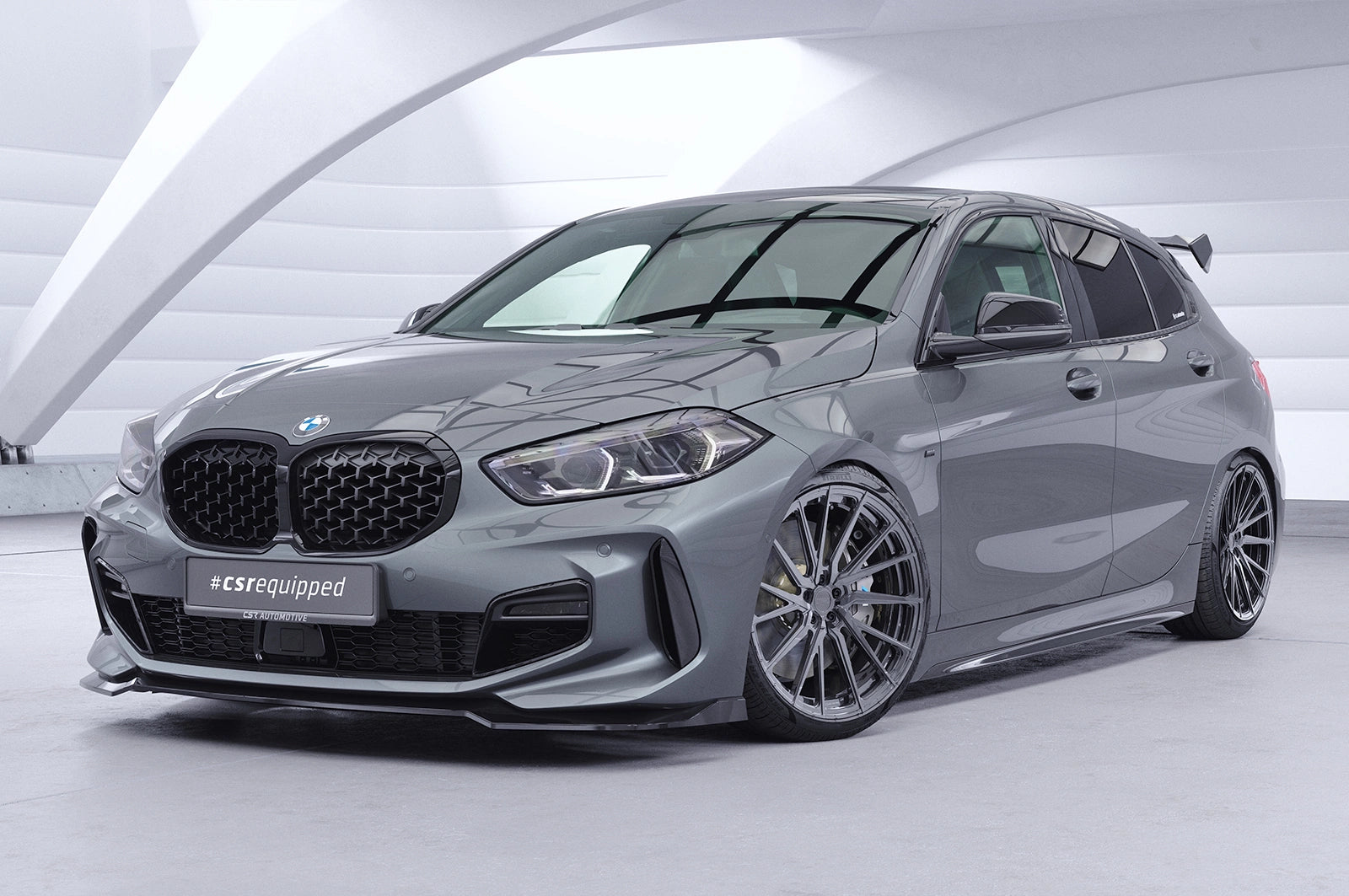 CSR Schwanenhals Heckflügel mit ABE für BMW 1er F40 Basis / M Sport