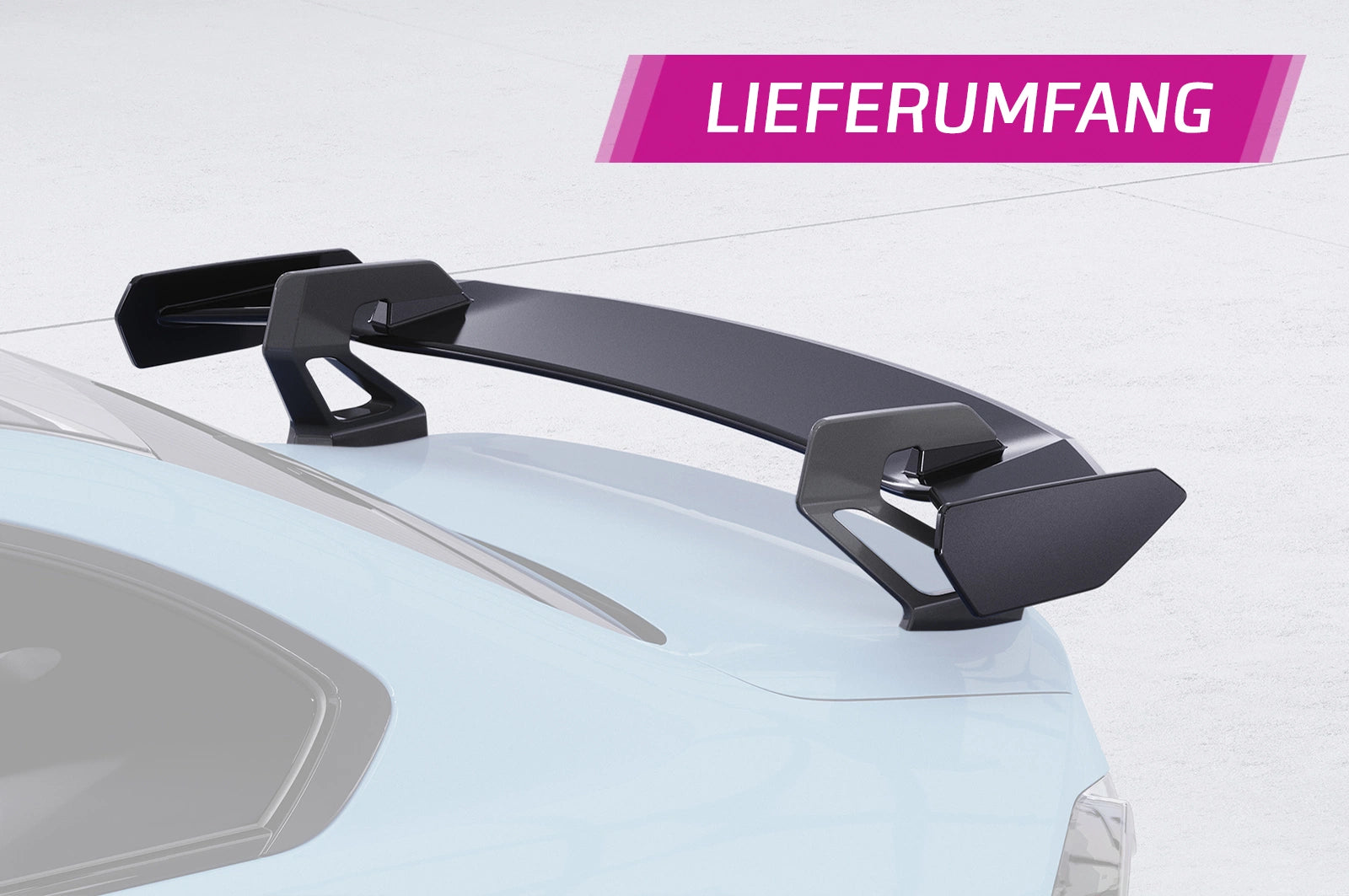 CSR Schwanenhals Heckflügel mit ABE für BMW 2er G42 / M2 G87 Coupe SHF056-D01-F002-F-L | Unlackiert roh (Lackierung erforderlich)