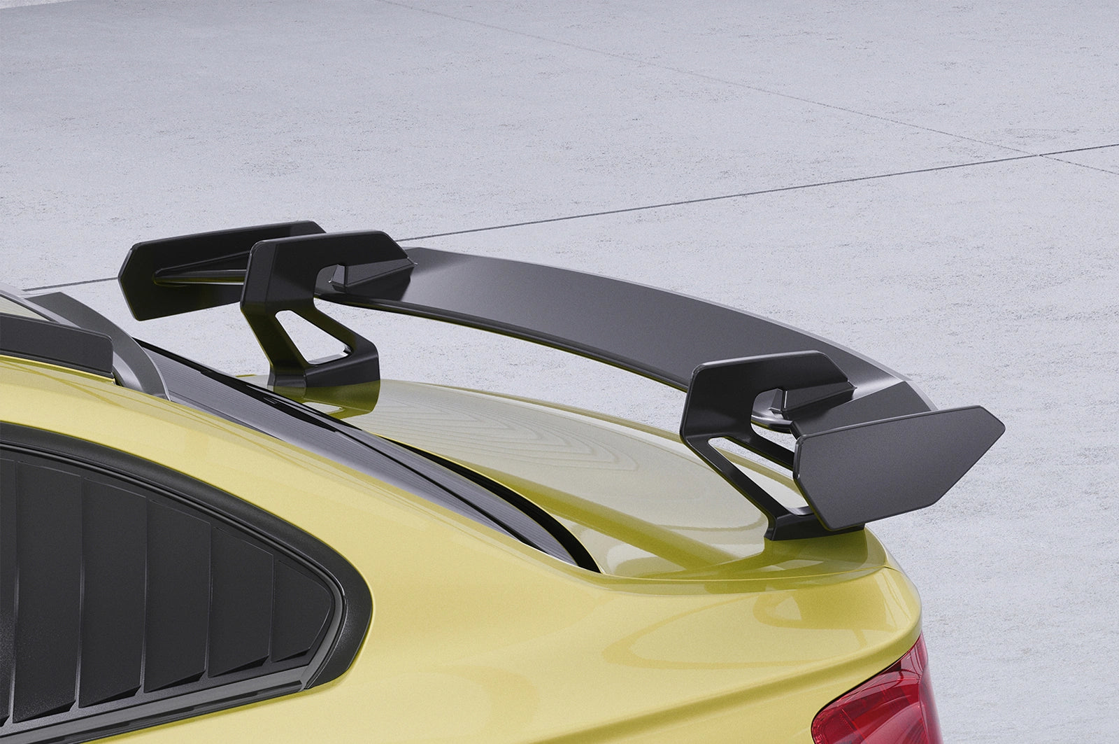 CSR Schwanenhals Heckflügel mit ABE für BMW 2er/M2 F22/F23/F87 Coupe SHF011-D01-F002-F-L | Unlackiert roh (Lackierung erforderlich)