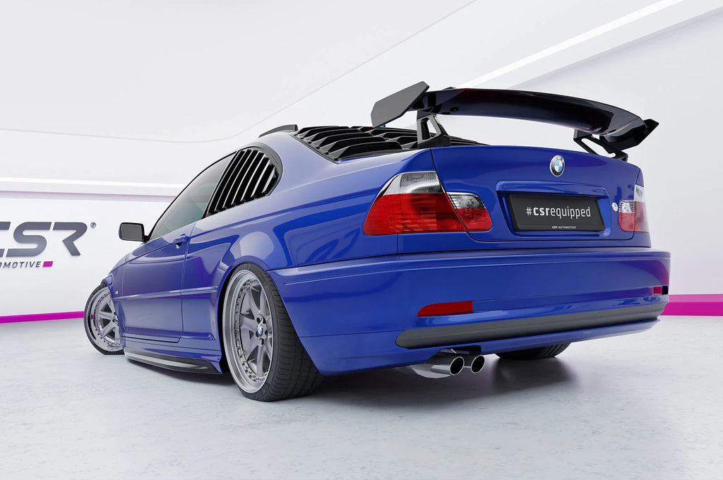 CSR Schwanenhals Heckflügel mit ABE für BMW 3er E46 Limousine Design 1 SHF094