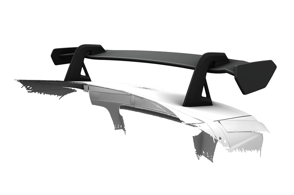 CSR Schwanenhals Heckflügel mit ABE für BMW 3er E46 Limousine SHF094-D02-F003-F-L Design 2